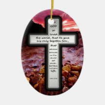 John 3:16 Gifts Christmas Ornament