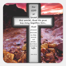 John 3:16 Gifts Stickers
