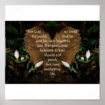 John 3:16 King James basic portfolio poster