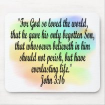 John 3:16 mouse pads