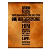 John 3:16 Postcard