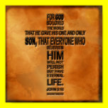 John 3:16 Print posters