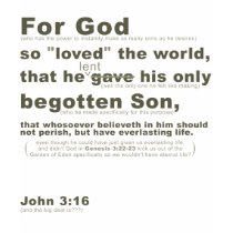 John 3:16 revised t-shirts