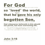 John 3:16 revised t-shirts