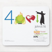 John 3:16 v1F - Mouse Pad mousepads by zSTWBD John 3:16 v1F - Mouse Pad mousepads