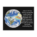 John 3:16 Valentine Postcard