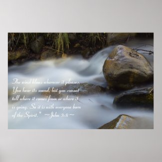 John 3:8 Poster print