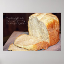 John 6:35 Scripture Poster