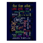 John 7:37-41 Dark Water Postcards