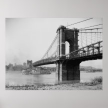 John A. Roebling Suspension Bridge Posters