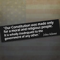 John Adams: A Moral and Religious People bumper stickers by My2Cents John Adams: A Moral and Religious People bumper stickers