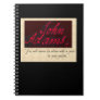 john adams poet journal spiral note book