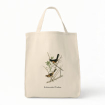 John Audubon Rufous-sided Towhee Canvas Bag