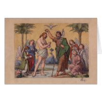 JOHN BAPTIZING JESUS CARD