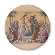 JOHN BAPTIZING JESUS FRIDGE MAGNETS