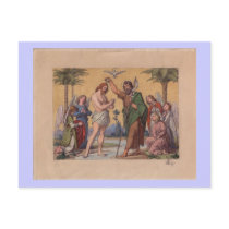 JOHN BAPTIZING JESUS POSTCARD