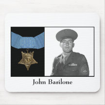 John Basilone and The Medal of Honor Mousepads
