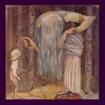 John Bauer Troll herb Poster