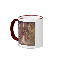 John Bauer - Trolls with an abducted princess mugs