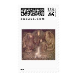 John Bauer - Trolls with an abducted princess Postage Stamps