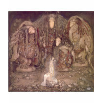 John Bauer - Trolls with an abducted princess t-shirts