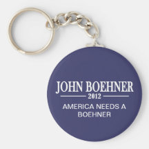 John Boehner 2012 - America needs a boehner! Keychains