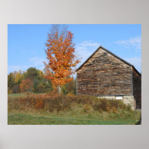 John Brown Farm Historic Adirondack Autumn Grave Poster