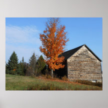 John Brown Farm Historic Adirondack Autumn Grave Print