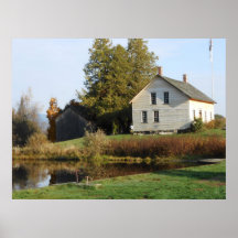 John Brown Farm Historic Adirondack Autumn Grave Print