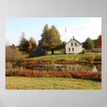 John Brown Farm Historic Adirondack Autumn Grave Print