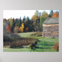 John Brown Farm Historic Adirondack Autumn Grave Print