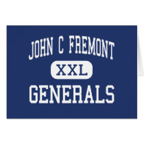 John C Fremont Generals Middle Roseburg Greeting Card