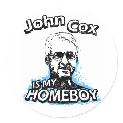 John Cox is my homeboy Sticker by ismyhomeboy