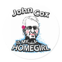 John Cox is my homegirl stickers by ismyhomegirl John Cox is my homegirl stickers