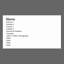 John E Collins - John E Collins business cards