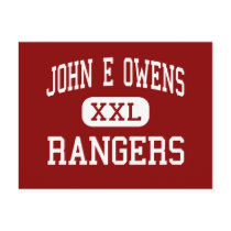 John E Owens - Rangers - High - Reading Michigan postcards