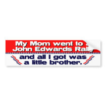 John Edwards Campaign Rally bumper stickers
