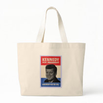 John F Kennedy Canvas Bags