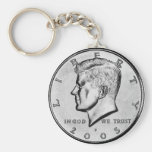 John F Kennedy Half Dollar Coin key chain.