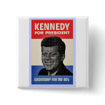 John F Kennedy Pinback Button