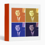 John F Kennedy Pop Art Vinyl Binder