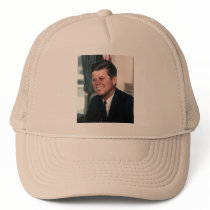 John F. Kennedy White House Color Portrait Mesh Hats