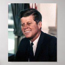 John F. Kennedy Whitehouse Portrait Posters