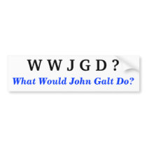 John Galt Bumper Sticker