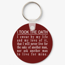 John Galt Oath keychain by Patriot_Resistance John Galt Oath keychain