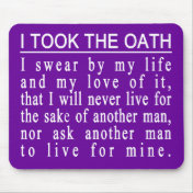 John Galt Oath mousepad