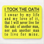 John Galt Oath mousepad
