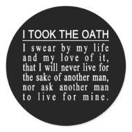 John Galt Oath stickers sticker
