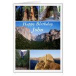 John Happy Birthday, Yosemite National Park Greeting Card