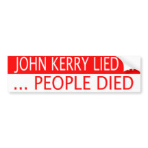 Bumper Funny John Kerry Sticker on John Kerry Bumper Stickers  John Kerry Bumper Sticker Designs